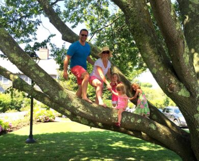 Scot Hopps and family in Nantucket